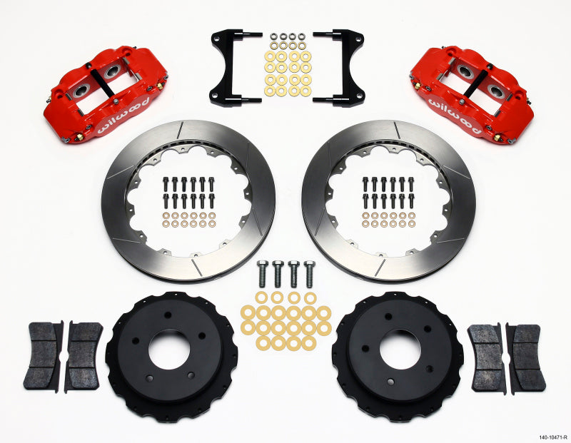 Wilwood Narrow Superlite 4R Rear Kit 12.88in Red 65-82 Corvette C2/c3 - Mammoth Racing -