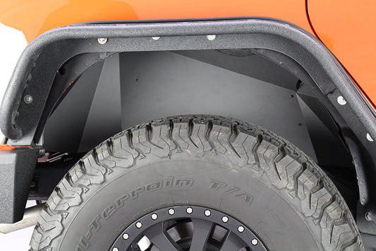 Fishbone Offroad 07-18 Jeep Wrangler JK Aluminum Rear Inner Fenders - Black Powercoat - My Store