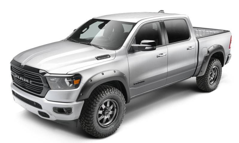 Bushwacker 19-22 Ram 1500 (Excl. Rebel/TRX) 76.3 & 67.4in Bed Pocket Style Flares 4pc Set - Black - Mammoth Racing -
