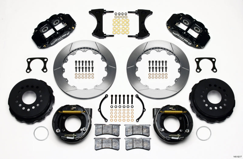 Wilwood Narrow Superlite 4R Rear P-Brk Kit 12.88in Big Ford Old Style 2.36in Offset - My Store