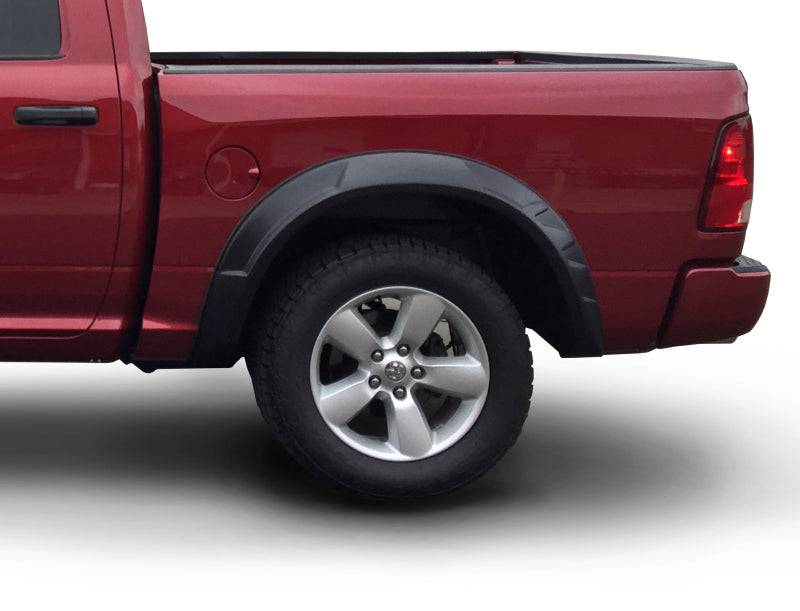 Bushwacker 09-18 Ram 1500 w/ 67.4in Fleetside Bed (Ex. R/T and Rebel) DRT Style Flares 4pc - Black - Mammoth Racing -
