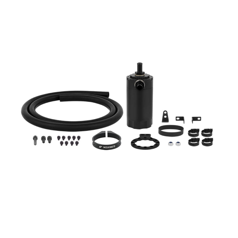 Mishimoto Universal Baffled Oil Catch Can - Black - Mammoth Racing -