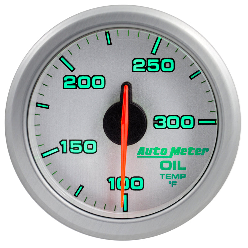 Autometer Airdrive 2-1/6in Oil Temp Gauge 100-300 Degrees F - Silver - My Store