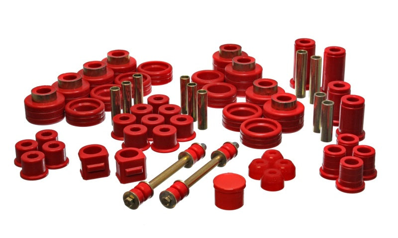 Energy Suspension 88-98 Chevy/GMC 4WD Red Hyper-flex Master Bushing Set - Mammoth Racing -