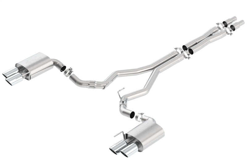 Borla 2018 Ford Mustang GT 5.0L AT/MT (w/o Valves) ATAK 3in Cat-Back Exhaust w/Polished Tips - My Store