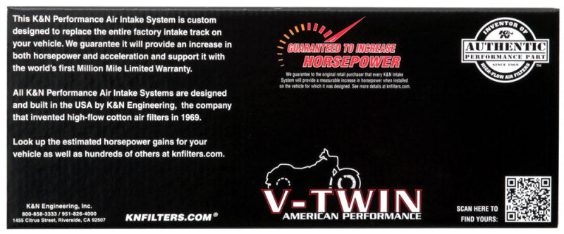 K&N 08-17 Harley Davidson Touring V-Twin Performance Intake - Mammoth Racing -