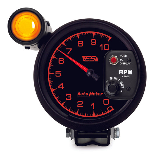 Autometer ES 5in Pedestal Tachometer 10000 RPM w/ Ext Shift-Lite - My Store