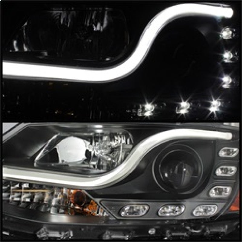 Spyder Volkswagen Jetta 11-14 Projector Headlights Halogen Light Tube DRL Blk PRO-YD-VJ11-LTDRL-BK - Mammoth Racing -