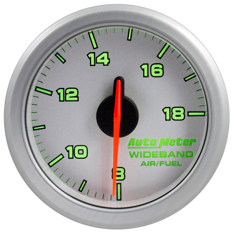 Autometer Airdrive 2-1/6in Wideband Air / Fuel Gauge 10:1-17:1 ARF Range - Silver - My Store