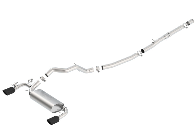 Borla 16-18 Ford Focus RS 2.3L MT AWD ATAK Catback Exhaust w/ Black Chrome Tip - My Store