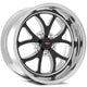Weld S76 20x8 / 5x120mm BP / 5.3in. BS Black Wheel (High Pad) - Non-Beadlock - Mammoth Racing -
