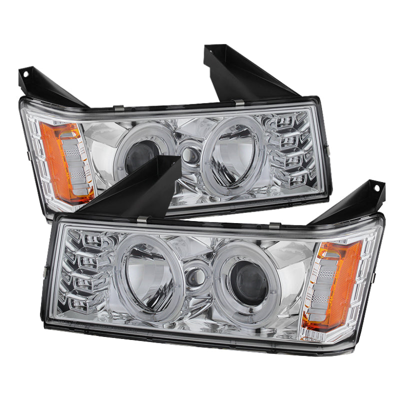 Spyder Chevy Colorado 04-12 Projector Headlights Halogen- LED Halo Chrm PRO-YD-CCO04-HL-C - Mammoth Racing -