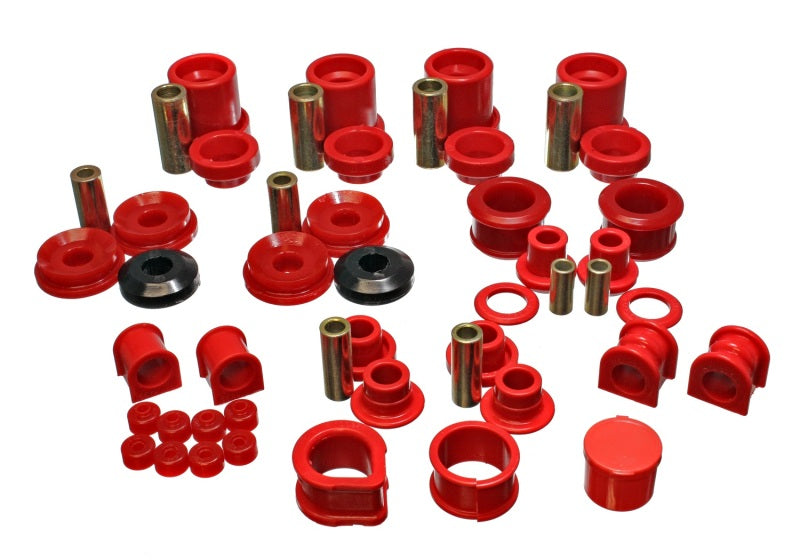 Energy Suspension 90-96 Nissan 300ZX Red Hyper-Flex Master Bushing Set (Sway bar end link bushings a - My Store