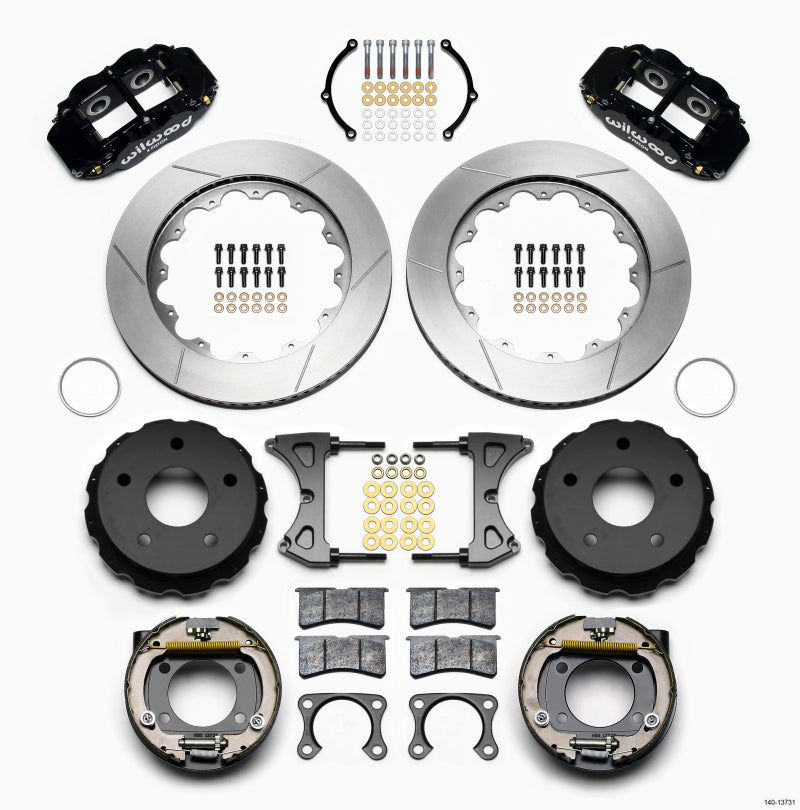 Wilwood Narrow Superlite 4R Rear P-Brk Kit 14.00in Big Ford 2.00in Off Bronco 5 x 5.50 - My Store