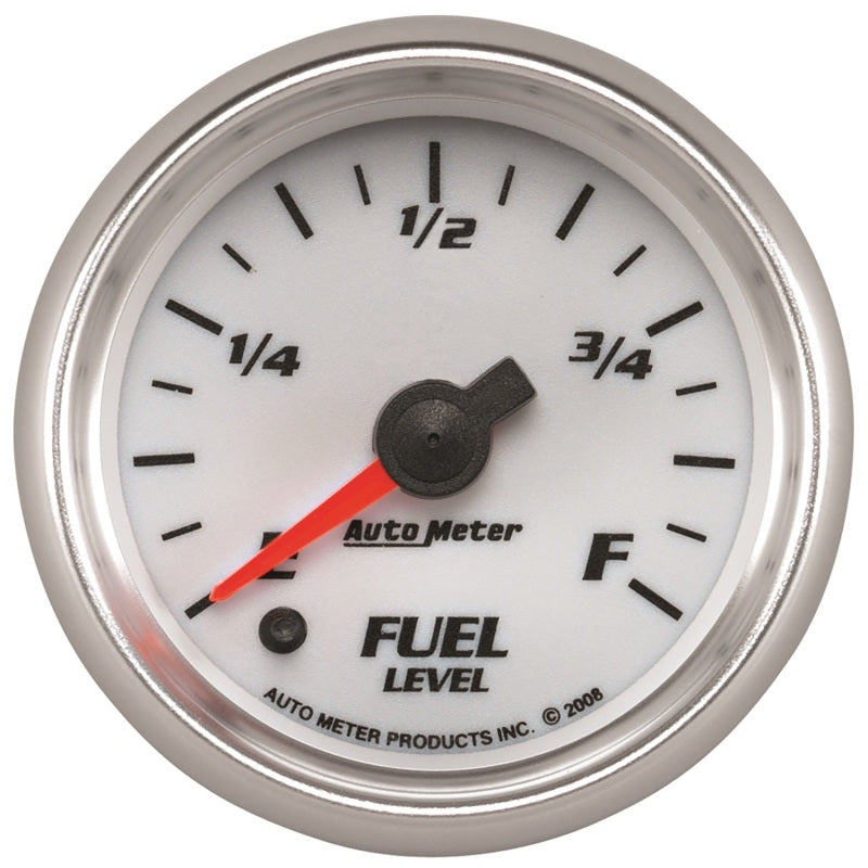 Autometer Pro-Cycle Gauge Fuel Level 2 1/16in 0-280 Programmable White - My Store
