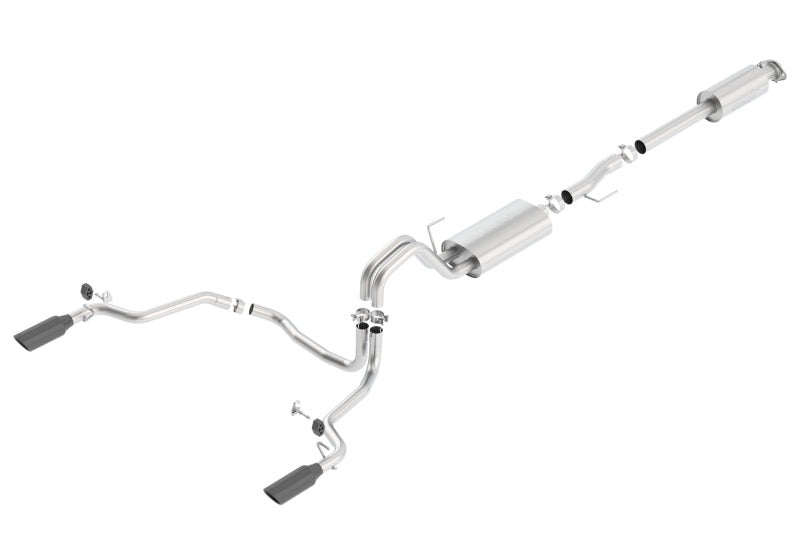 Borla 15-17 F-150 2.7/3.5L V6 EcoBoost / 5.0L V8 Black Chrome Cat-Back Touring Exhaust - My Store