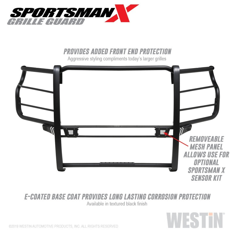 Westin 2020 Chevy Silverado 2500/3500 Sportsman X Grille Guard - Textured Black - Mammoth Racing -