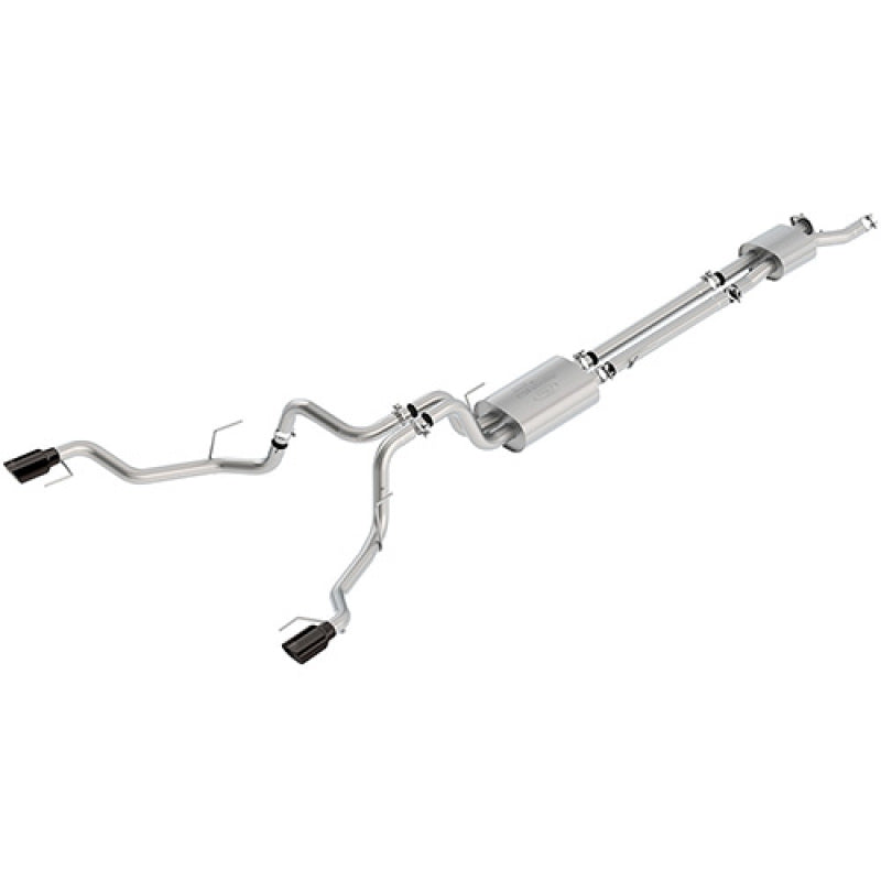 Ford Racing 2017 F150 Raptor 3.5L Sport Cat-Back Exhaust System Dual Rear Exit w/ Black Tips - Mammoth Racing -