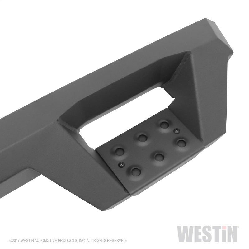 Westin 07-18 Chevrolet Silverado 1500 CC 5.5ft Bed HDX Drop W2W Nerf Step Bars - Tex. Blk - Mammoth Racing -