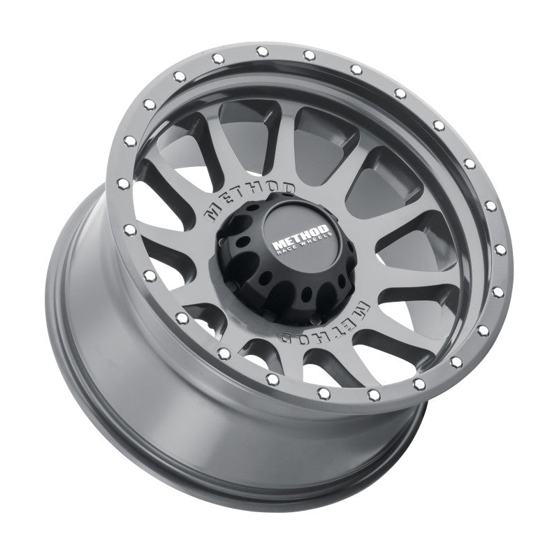 Method Mr605 NV 20x10 -24mm Offset 8x180 124.1mm CB Gloss Titanium Wheel - Mammoth Racing -
