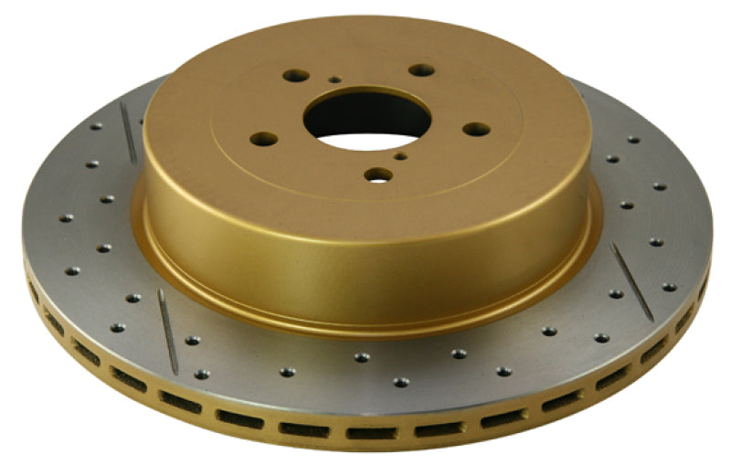 DBA 02-07 Subaru WRX STi 10 Stud Hole Rear Drilled & Slotted Street Series Rotor - Mammoth Racing -