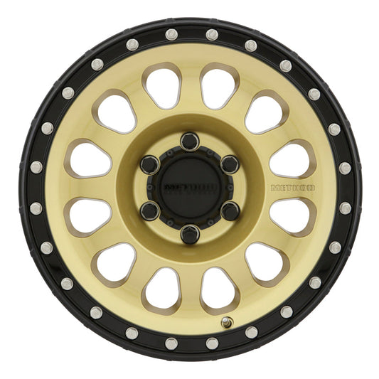 Method Mr315 17x8.5 0mm Offset 6x135 87mm CB Gold/Black Street Loc Wheel