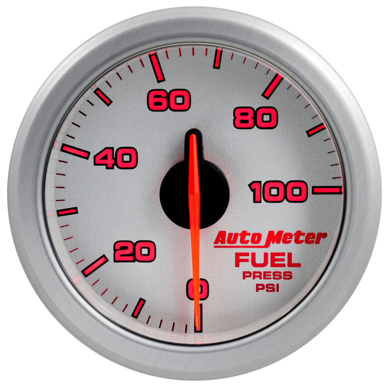Autometer Airdrive 2-1/6in Fuel Pressure Gauge 0-100 PSI - Silver - My Store