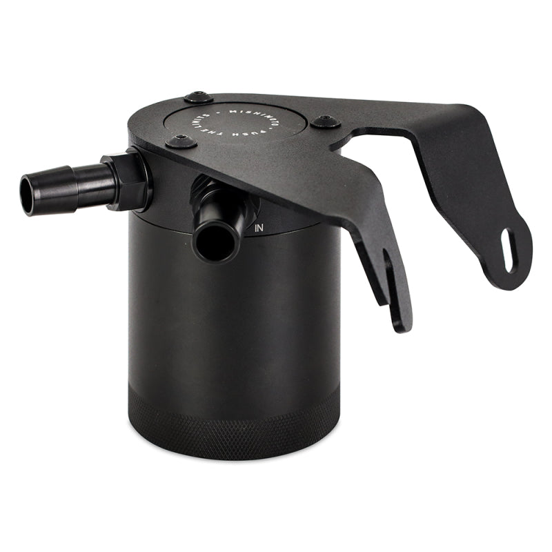 Mishimoto 2021+ Ford Bronco 2.3L Baffled Oil Catch Can - PCV Side - Black - Mammoth Racing -