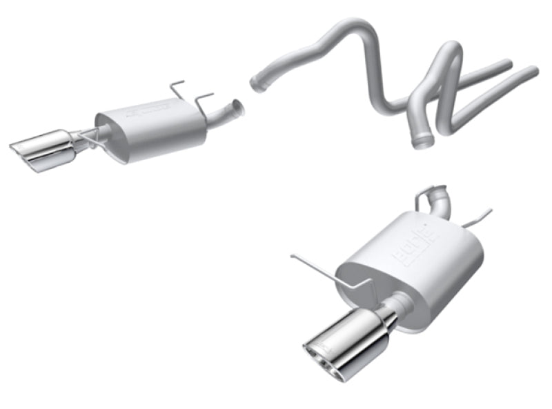 Borla 2011 Ford Mustang 3.7L 6cyl 6spd RWD SS S-Type Catback Exhaust - My Store