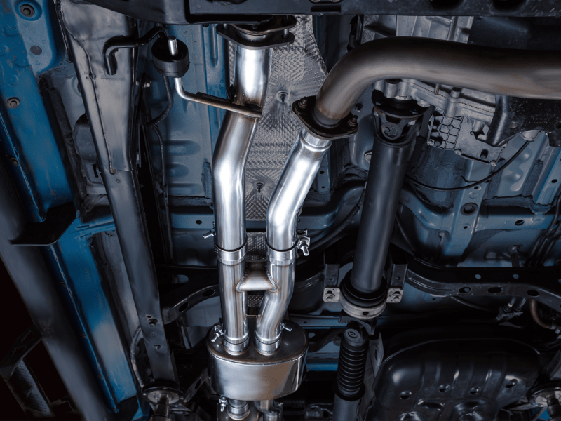 AWE 16-22 Toyota Tacoma 0FG Catback Exhaust w/ BashGuard - Dual Diamond Black Tips - My Store