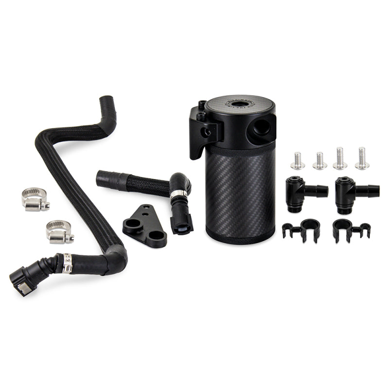 Mishimoto 2020+ Chevrolet Corvette C8 Baffled Oil Catch Can Kit (PCV Side) - Carbon Fiber - Mammoth Racing -