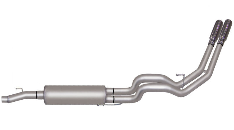 Gibson 11-13 Ford F-150 FX2 3.5l 2.5in Cat-Back Dual Sport Exhaust - Stainless - Mammoth Racing -