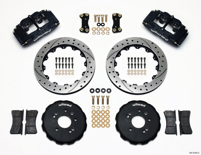 Wilwood Fsli4 Front Hat Kit 13.00in Drilled Nissan 240sx - My Store
