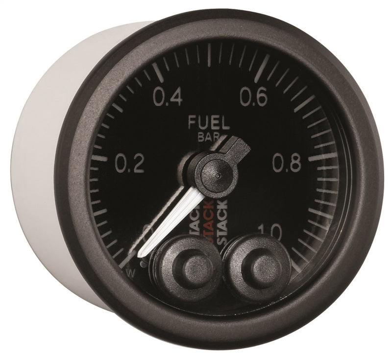 Autometer Stack 52mm 0-1 Bar M10 Male Pro-Control Fuel Pressure Gauge - Black - My Store