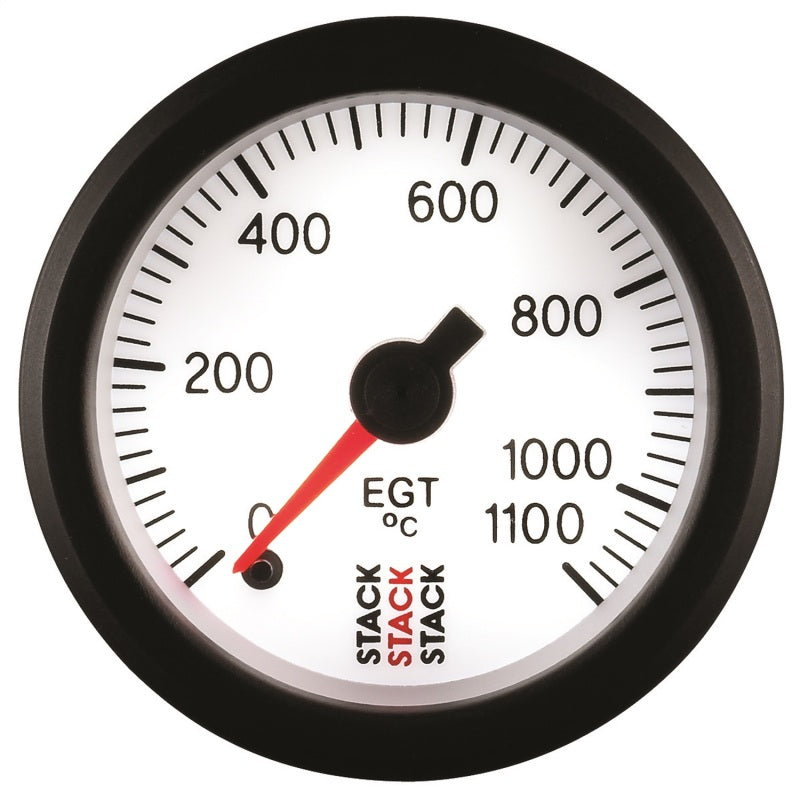 Autometer Stack 52mm 0-1100 Deg C Pro Stepper Motor Exhaust Gas Temp Gauge - White - My Store