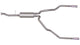 Gibson 99-05 Chevrolet Silverado 1500 Base 4.3l 2.5in Cat-Back Dual Split Exhaust - Stainless - Mammoth Racing -