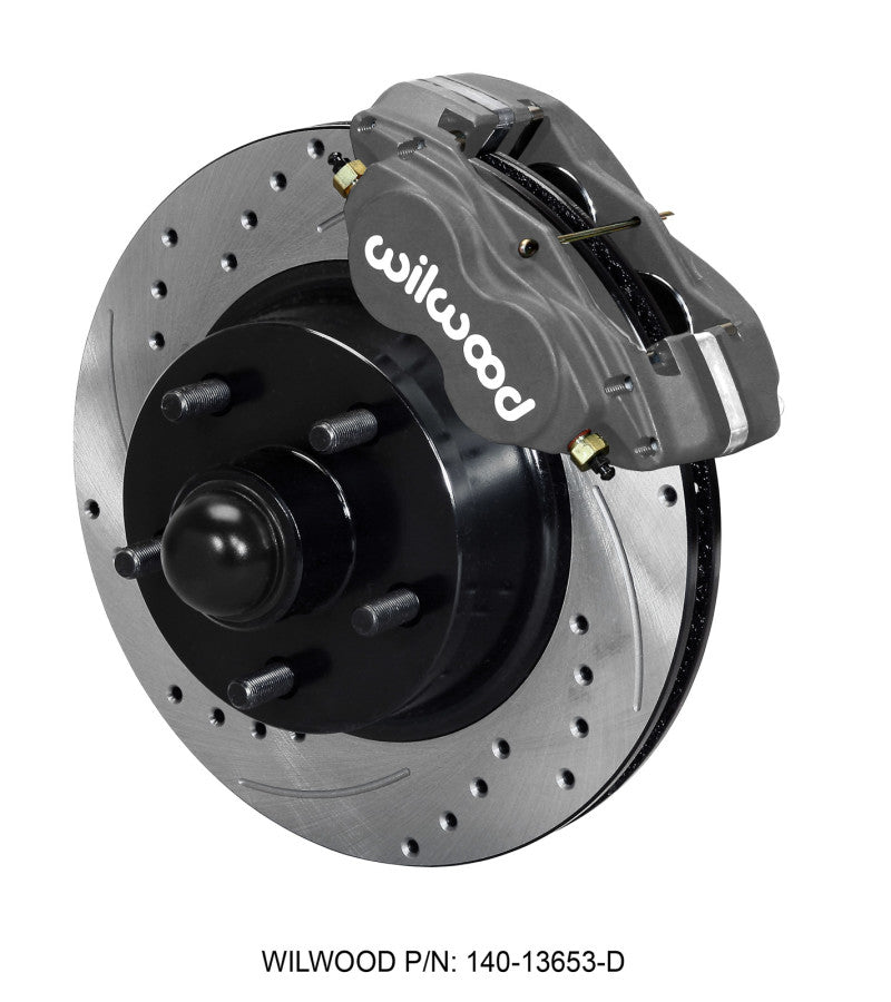 Wilwood Forged Dynalite-M Front Kit 11.30in 1 PC Rotor&Hub-Drill 60-68 Ford / Mercury Full Size - My Store