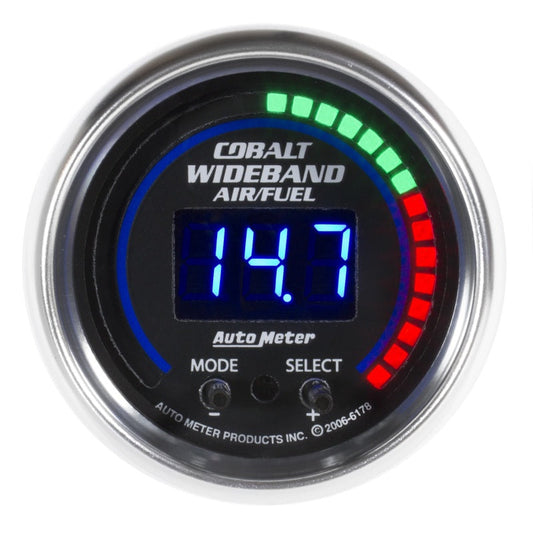 Autometer Cobalt 52mm Air/Fuel Ratio Pro Plus Digital w/ Peak & Warning Gauge - My Store