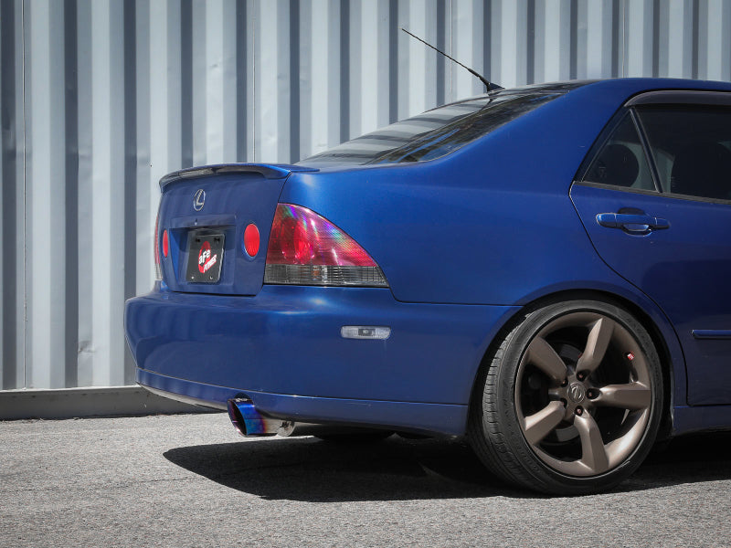 aFe Lexus IS300 01-05 L6-3.0L Takeda Cat-Back Exhaust System- Blue Tip - Mammoth Racing -