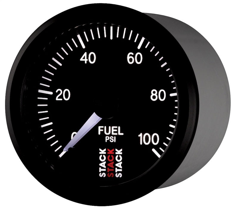 Autometer Stack 52mm 0-100 PSI 1/8in Nptf Male Pro Stepper Motor Fuel Pressure Gauge - Black - My Store