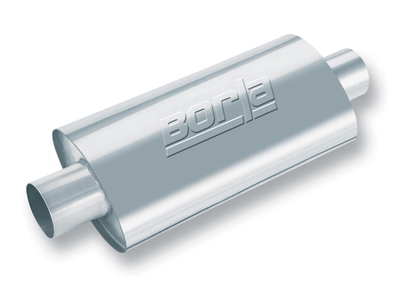 Borla XR-1 Racing Sportsman 2 1/2 inch Outlet / 2 1/2 inch Inlet 16in Case Oval Muffler - My Store