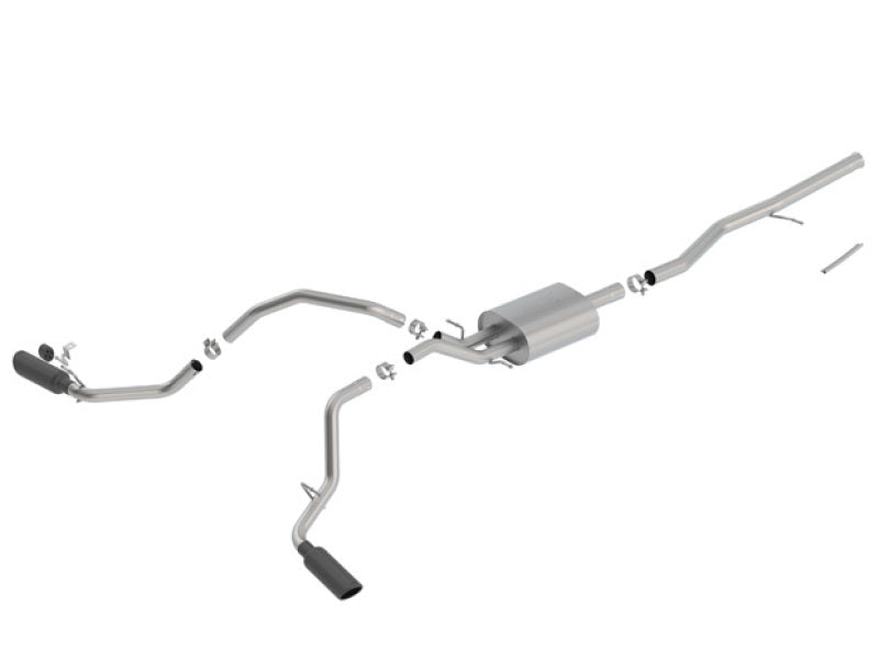 Borla 14-18 Chevrolet Silverado 1500 5.3L V8 AT/MT 4DR CC ATAK Catback Exhaust w/Black Chrome Tips - My Store