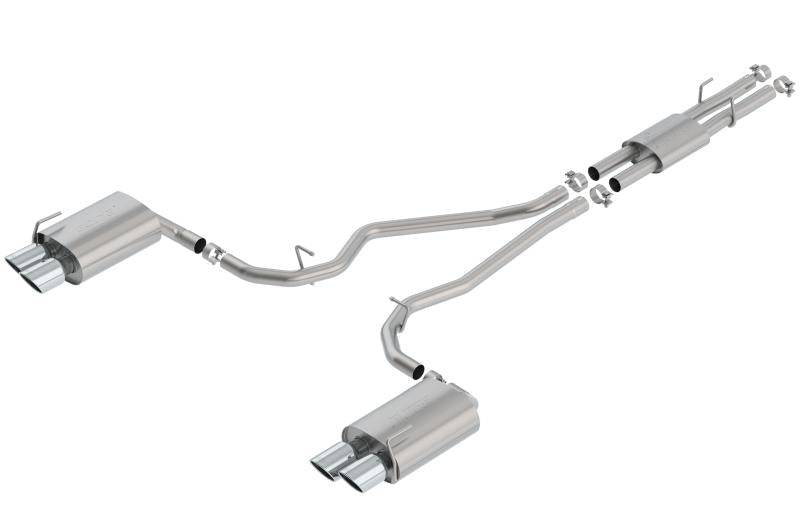 Borla 2020 Ford Explorer ST 3.0L V6 2.25in ATAK Exhaust - Chrome Tips - Mammoth Racing -