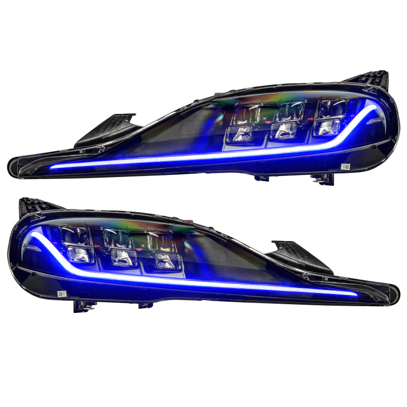 Oracle 20-21 Toyota Supra GR RGB+A Headlight DRL Upgrade Kit - ColorSHIFT w/ Simple Controller - Mammoth Racing -