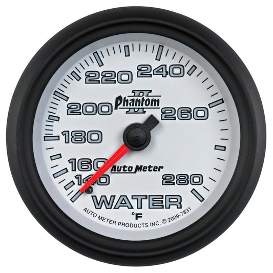 Autometer Phantom II 2-5/8in 140-280 Degree F Mechanical Water Gauge - My Store