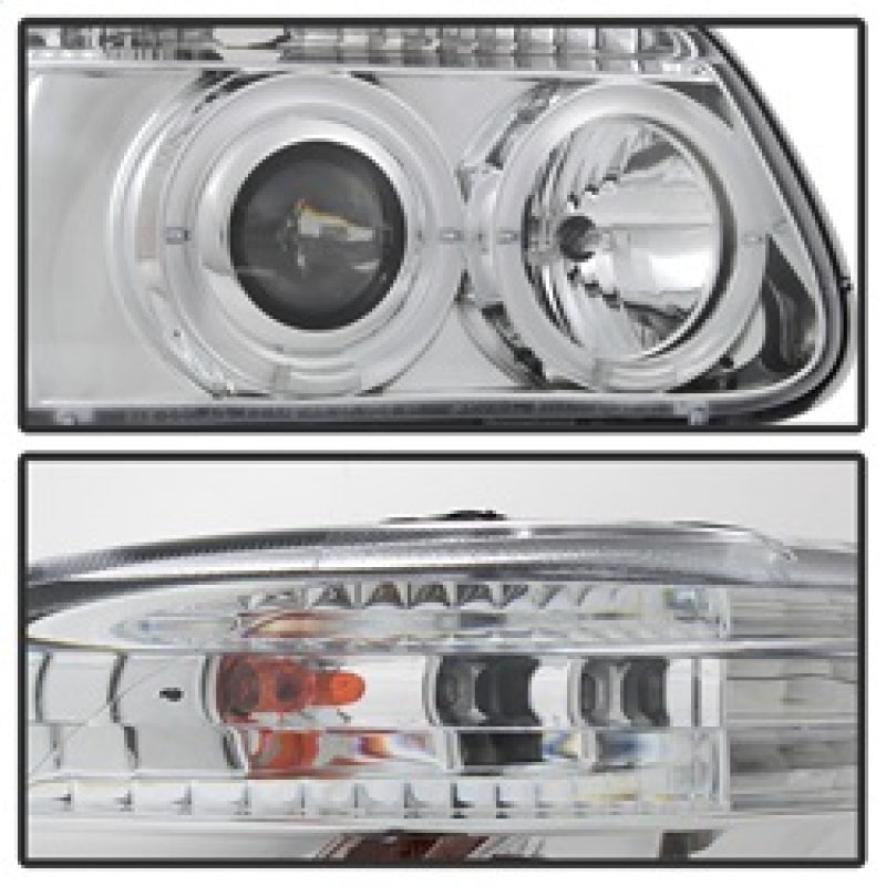 Spyder Ford Explorer 95-01 1PC Projector Headlights LED Halo Chrm PRO-YD-FEXP95-HL-1PC-C - Mammoth Racing -