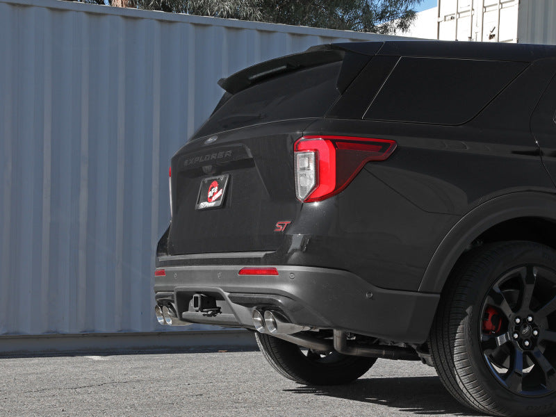 aFe MACH Force-Xp 2.5in. 304 SS C/B Exhaust 20-21 Ford Explorer V6-3.0L - Polished Tip - Mammoth Racing -