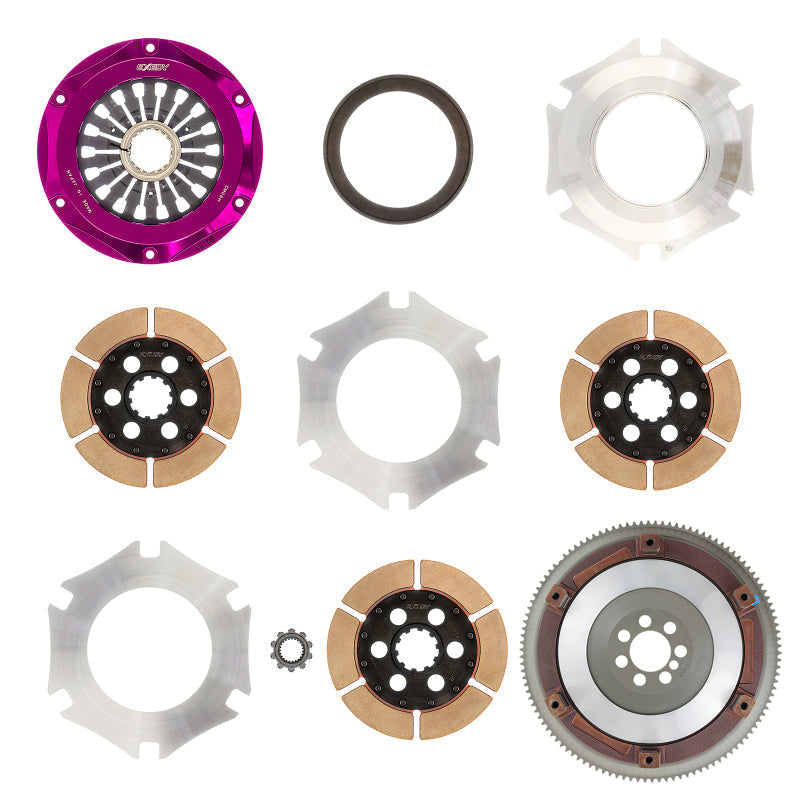 Exedy 2008-2015 Mitsubishi Lancer Evolution GSR L4 Hyper Triple Cerametallic Clutch Rigid Disc - Mammoth Racing -