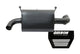 Gibson 16-18 Polaris RZR XP Turbo EPS Base 2.25in Single Exhaust - Black Ceramic - Mammoth Racing -