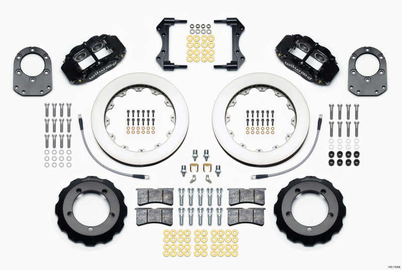 Wilwood Narrow Superlite 4R Front Hat Kit 12.88in 66-75 Ford Bronco Dana 30/44 w/Lines - Mammoth Racing -
